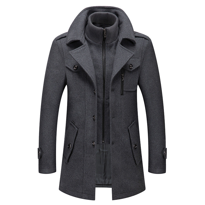 Men's Turtleneck Zip Winter Jacket