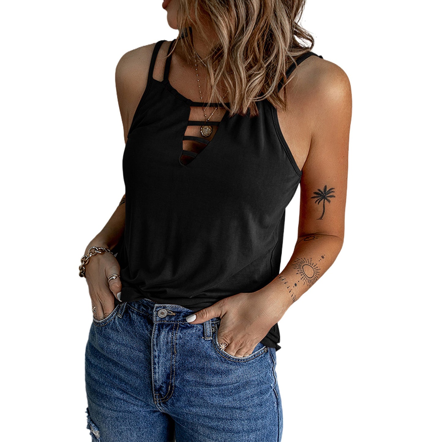 Ladies Summer Camisole T-Shirt