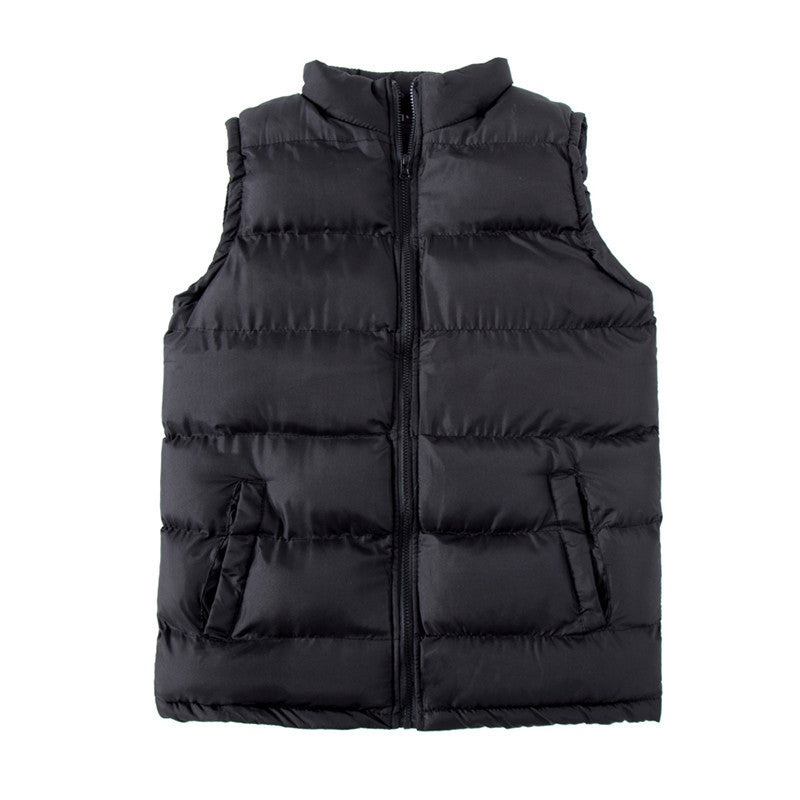 Men's Stand Collar Sleeveless Winter Vest Jacket