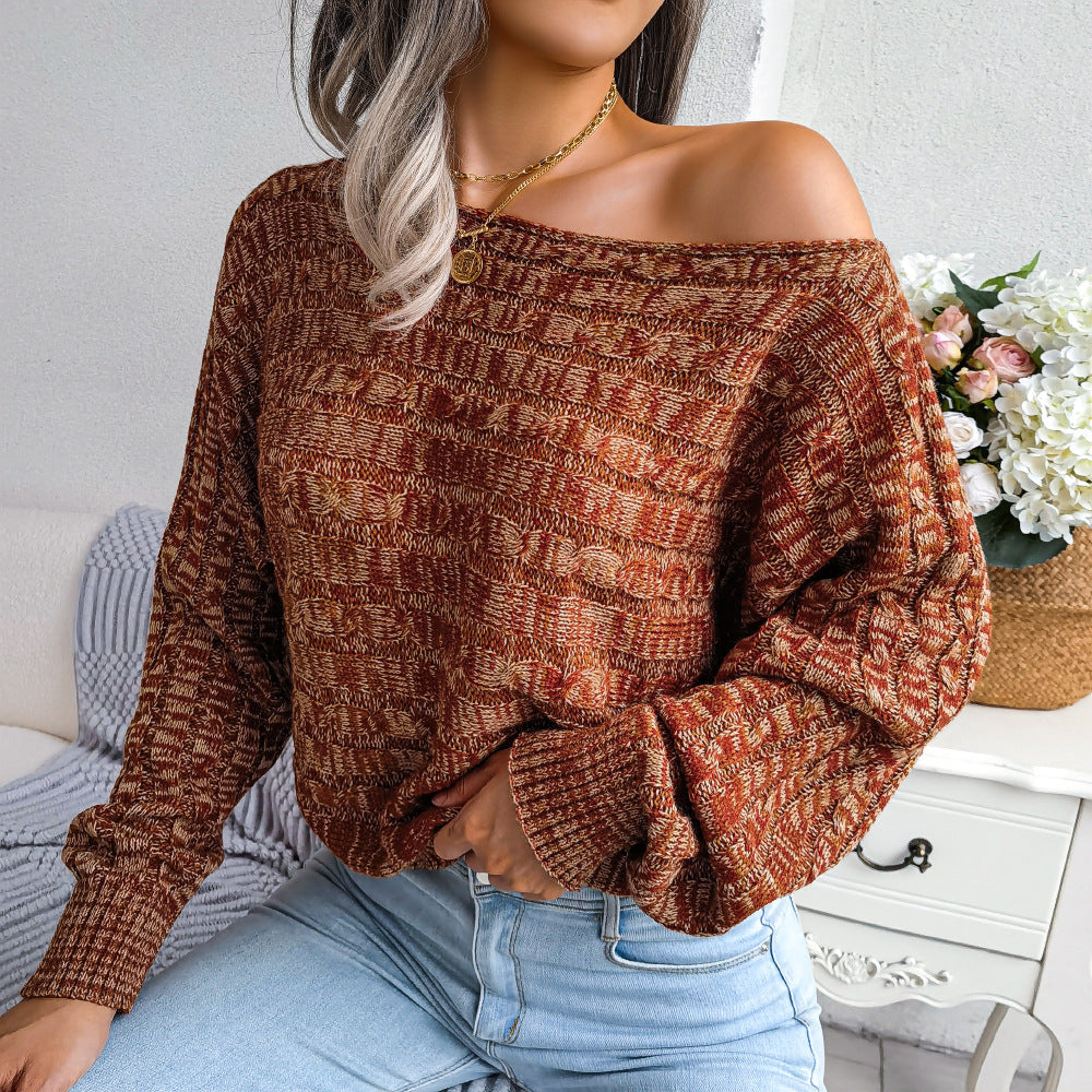 Casual Loose Off-Shoulder Sweater For Women