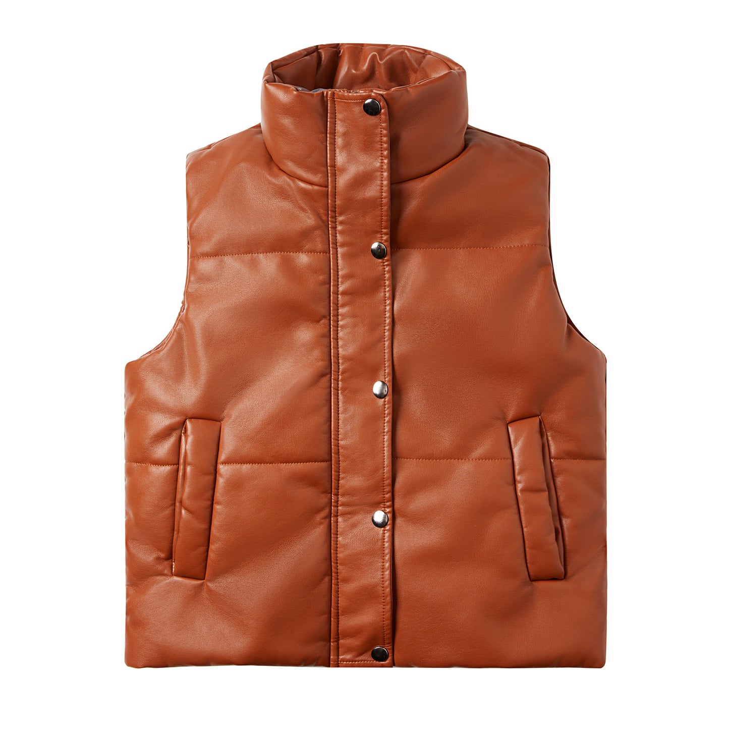 Leather Vest Thermal Jacket For Women