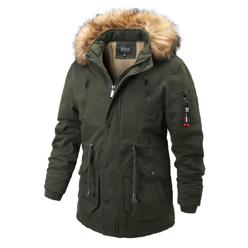 Men's Thick Warm Winter Jacket Outdoor Parka