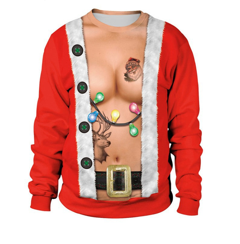 Unisex Christmas Print Hoodie