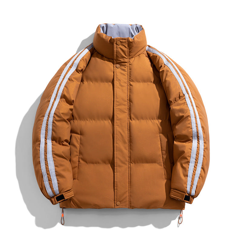 Men's Winter Stand Collar Button Up Jacket