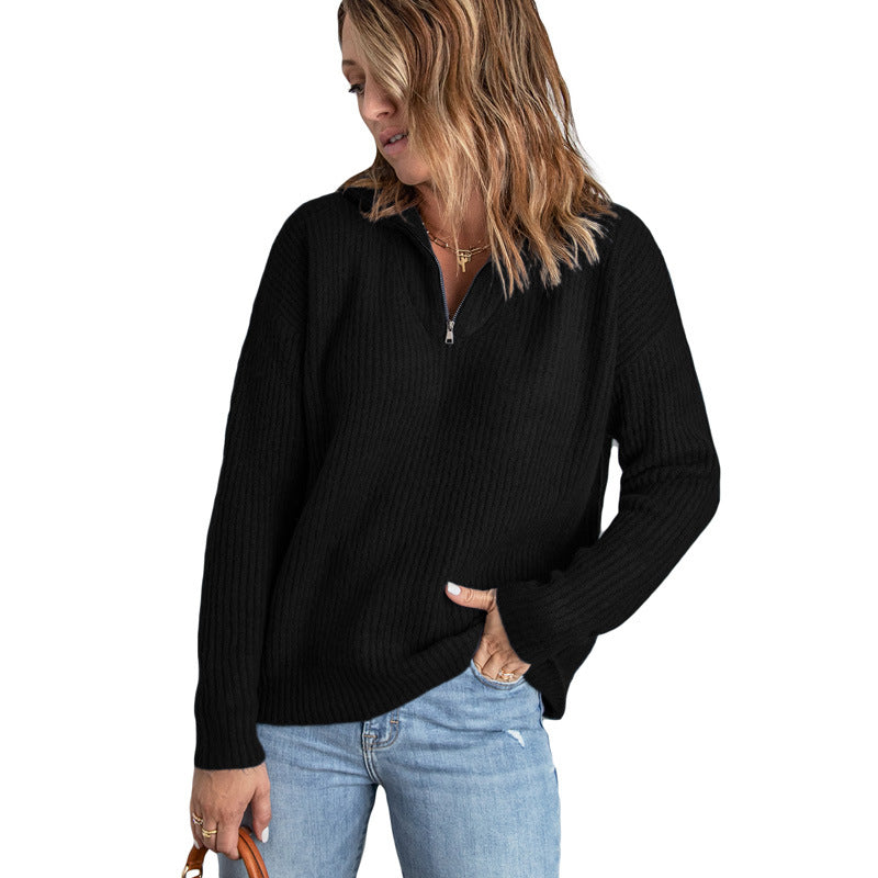 Women's Casual Knit Sweatshirt