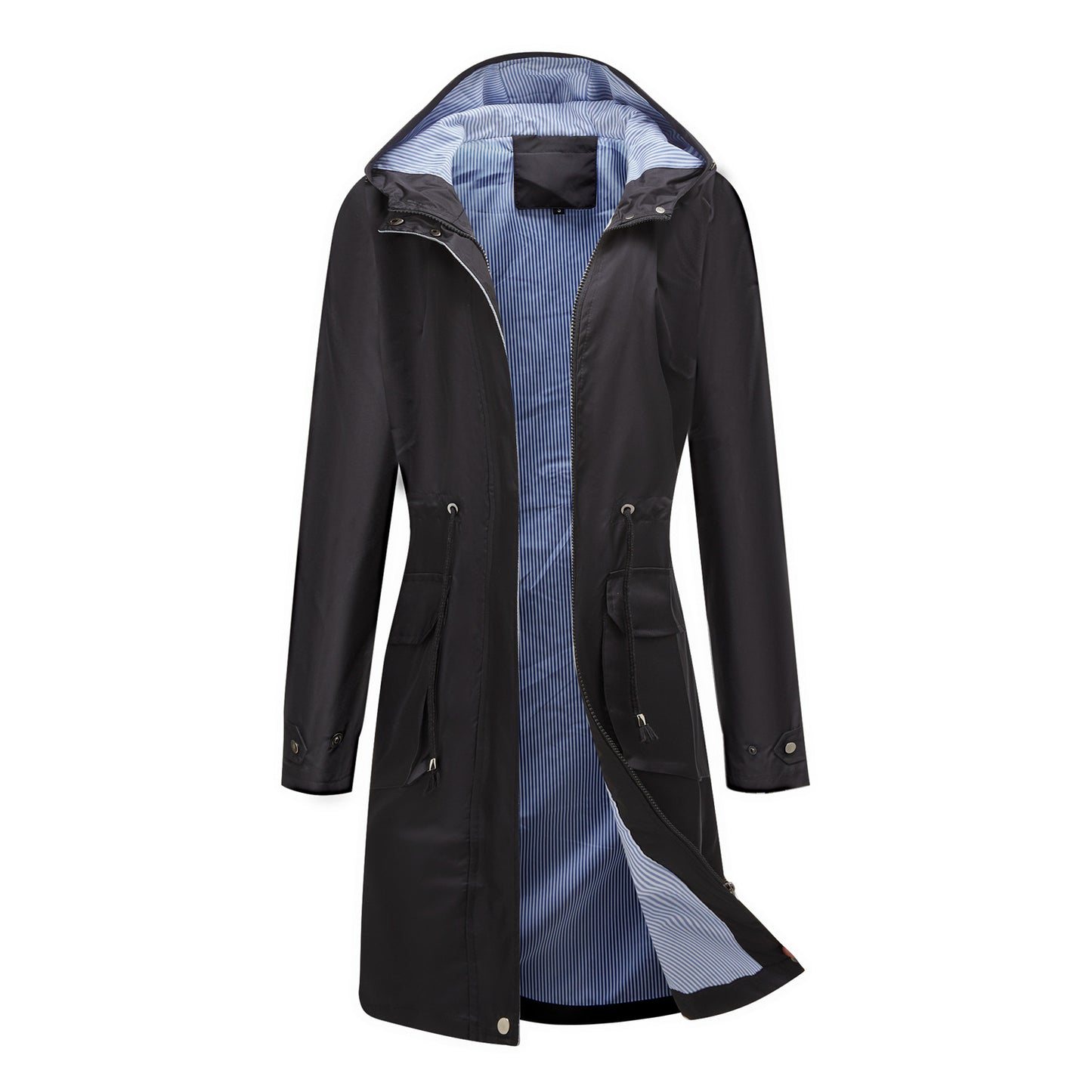 Long Casual Hooded Jacket For Women