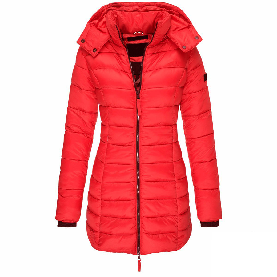 Women's Mid-length Slim-fit Padded Jacket Warm Down Padded Jacket