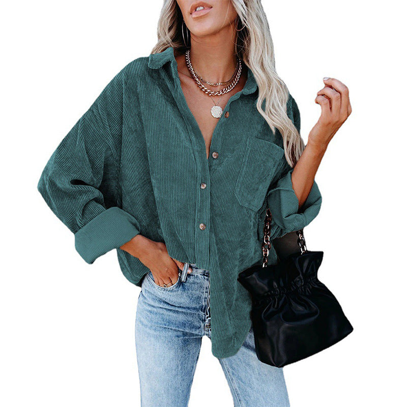 Women's Corduroy Shirt Jacket
