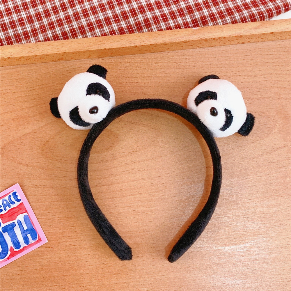 Cute Panda Hair Accessories Hair Hoop Hair Band Brooch