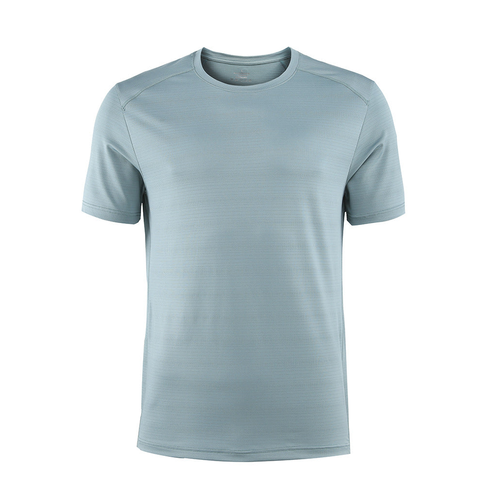 Men's Quick Dryer Round Neck Short Sleeve Fitness Sports T-Shirt
