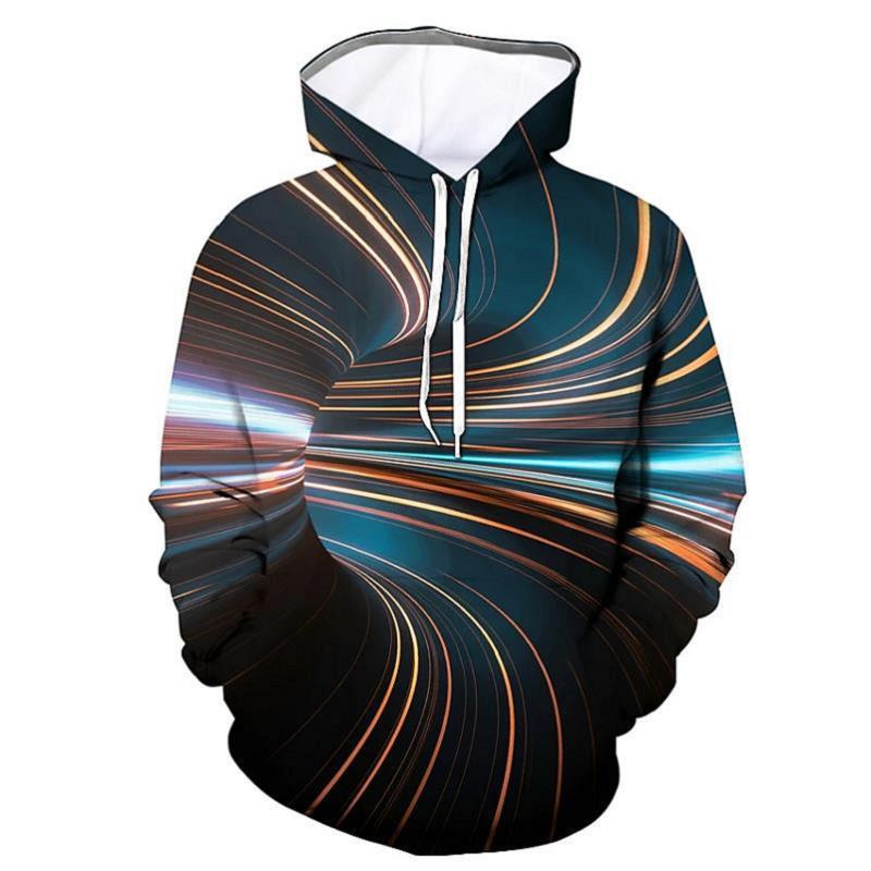 Men's Sweatshirt 3D Abstract T-Shirt Printed Long Sleeves