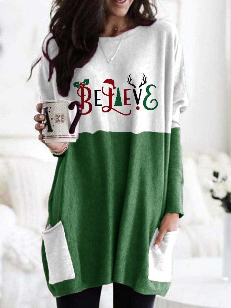 Women's Casual Loose Christmas T-Shirt