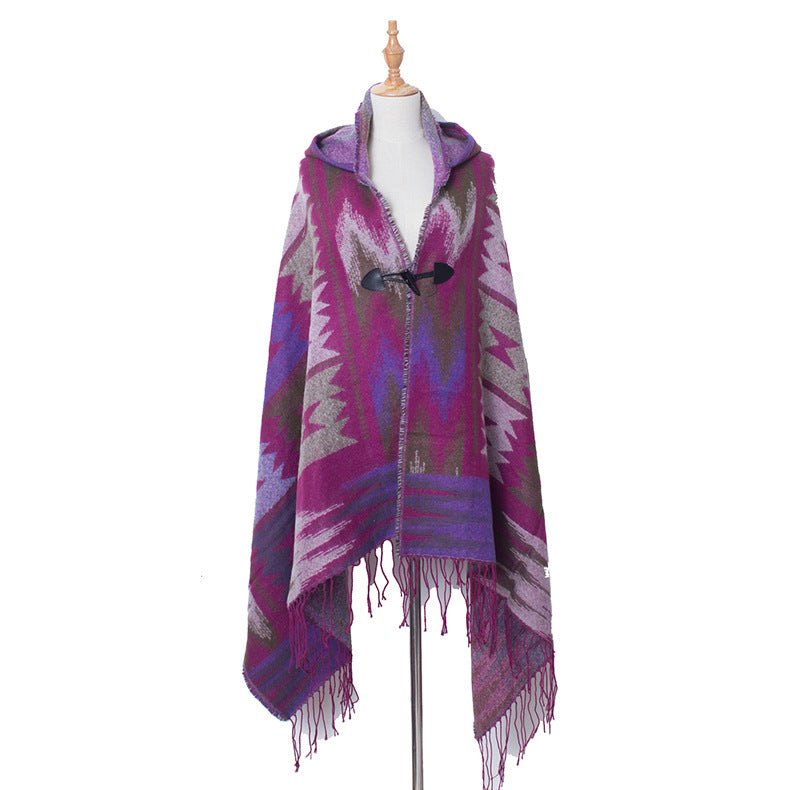 Bohemian National Style Poncho For Women