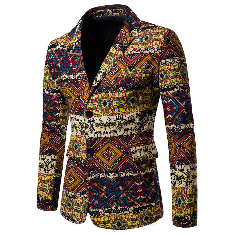 Men's Ethnic Style Slim Formal Jacket
