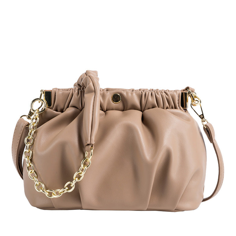 Woman Fold Cloud Oblique Hanging Bag Handbag
