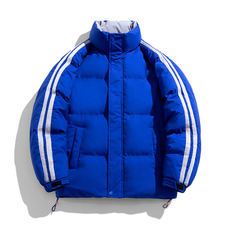 Men's Winter Stand Collar Button Up Jacket