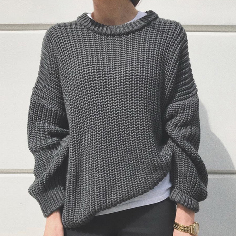 Autumn Women's Pullover Knitted Top