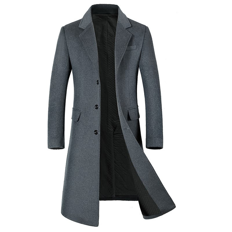 Men's Winter Warm Long Cardigan Jacket