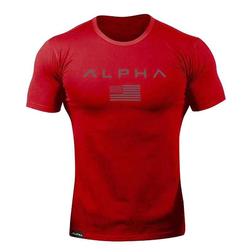 Men's Running Training Stretch Short Sleeve T-shirt