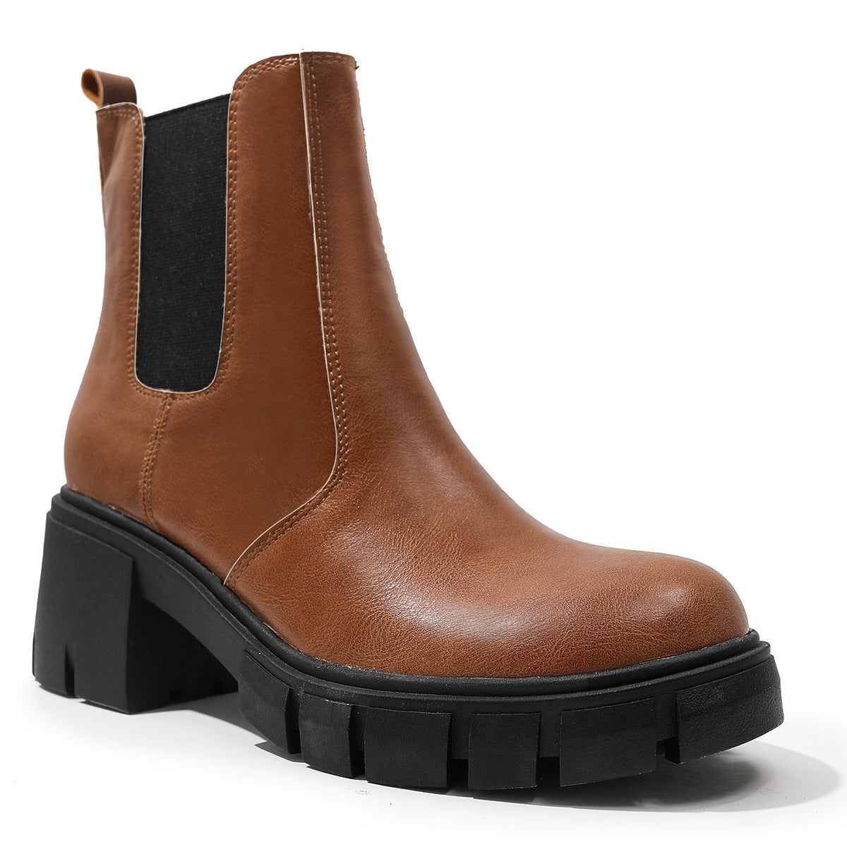 Women's Leather Casual Mid Boots