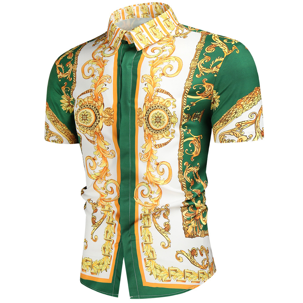 Men's Short Sleeve Printed Shirt