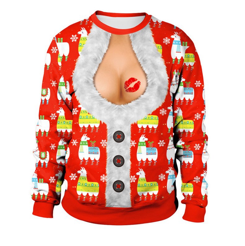 Unisex Christmas Print Hoodie