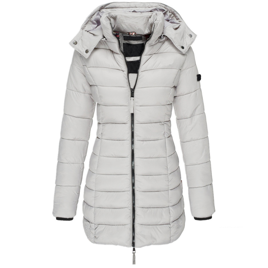 Women's Mid-length Slim-fit Padded Jacket Warm Down Padded Jacket