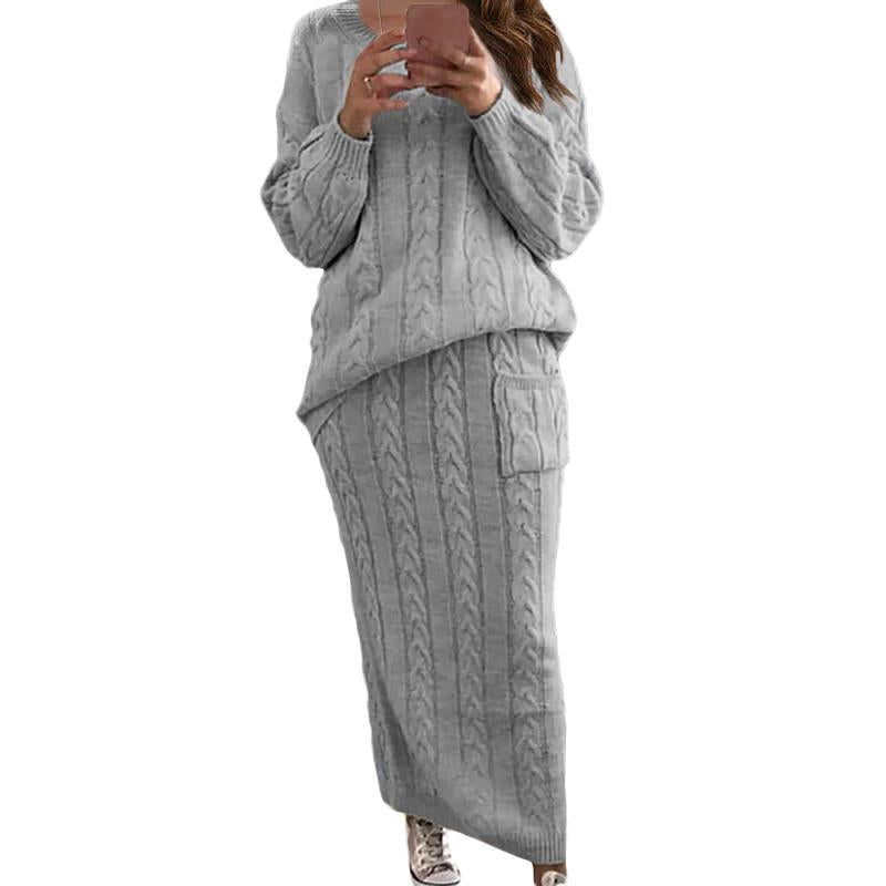 Women's Casual Knit Dress Set