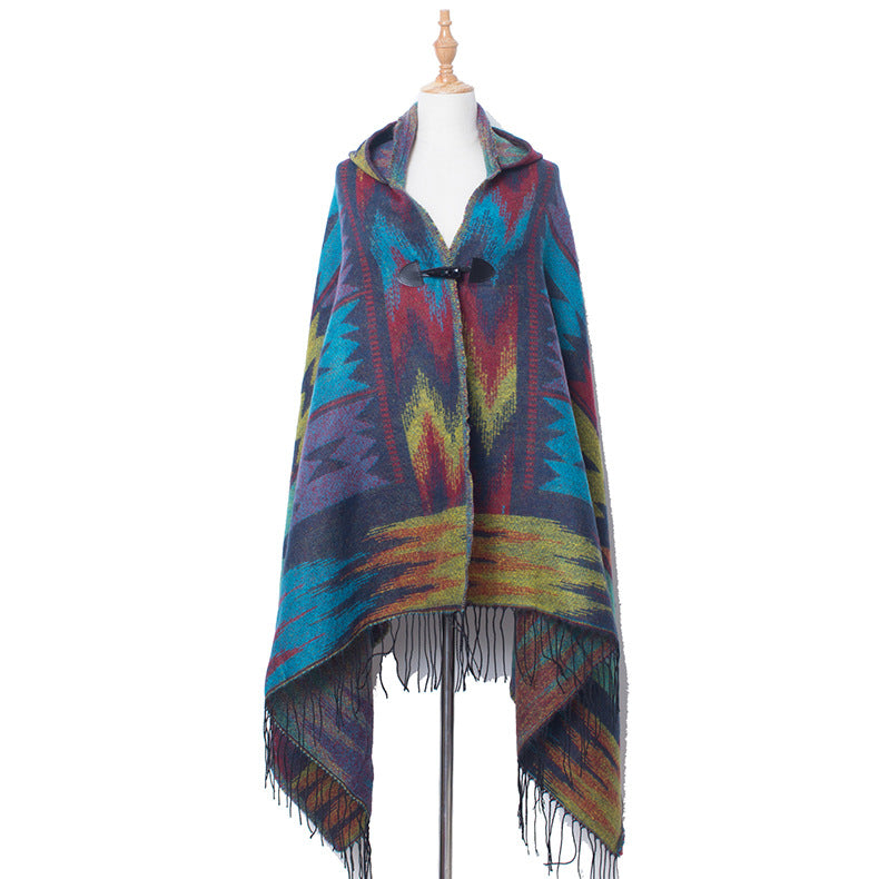 Bohemian National Style Poncho For Women