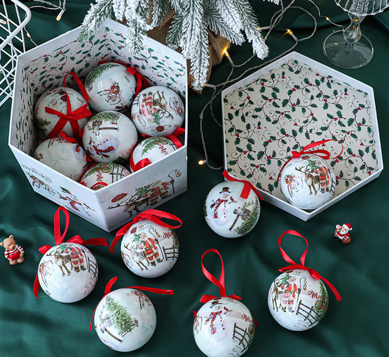 Christmas Snowflake Snowman Bubble Christmas Tree Ornament