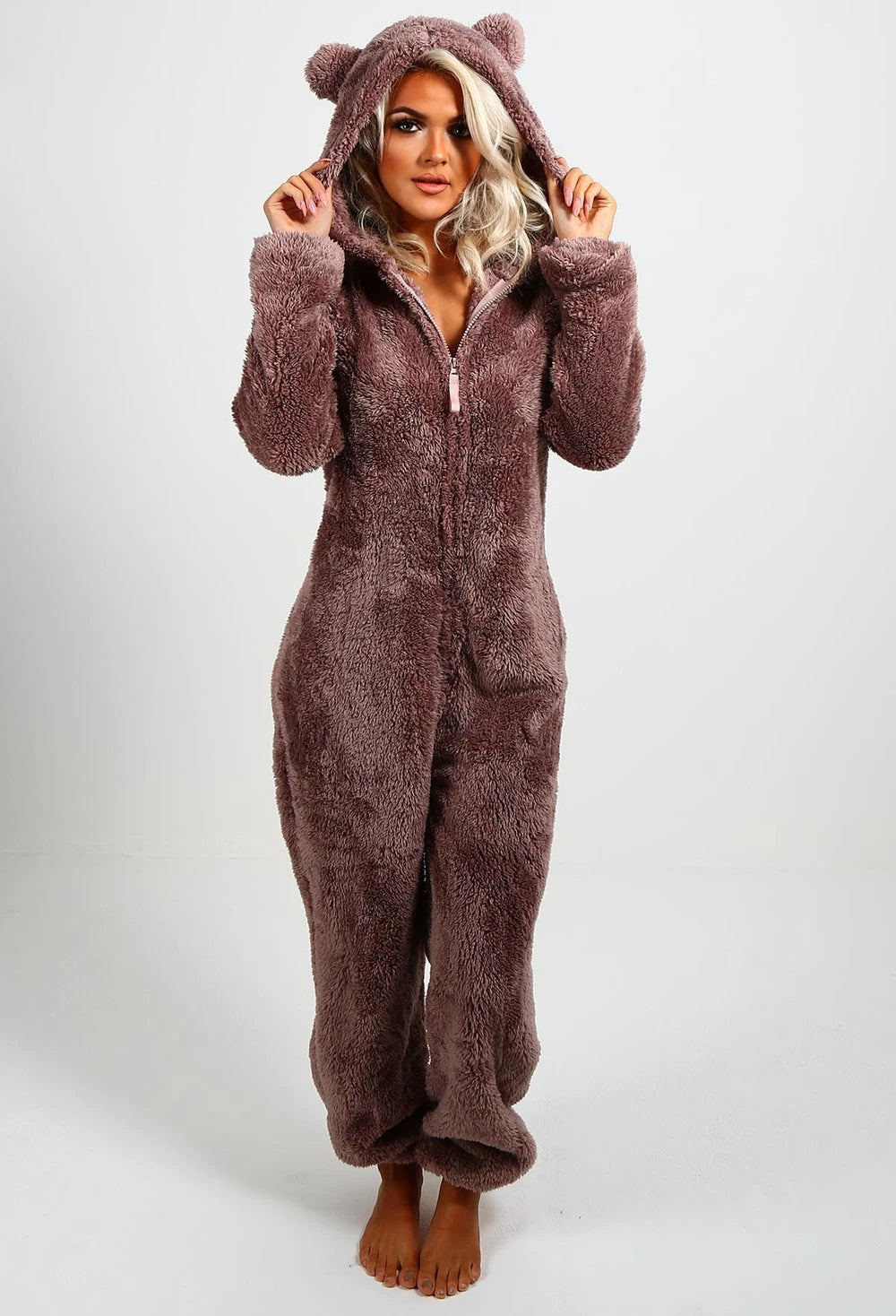 Winter Plush All-in-One Pajamas For Women