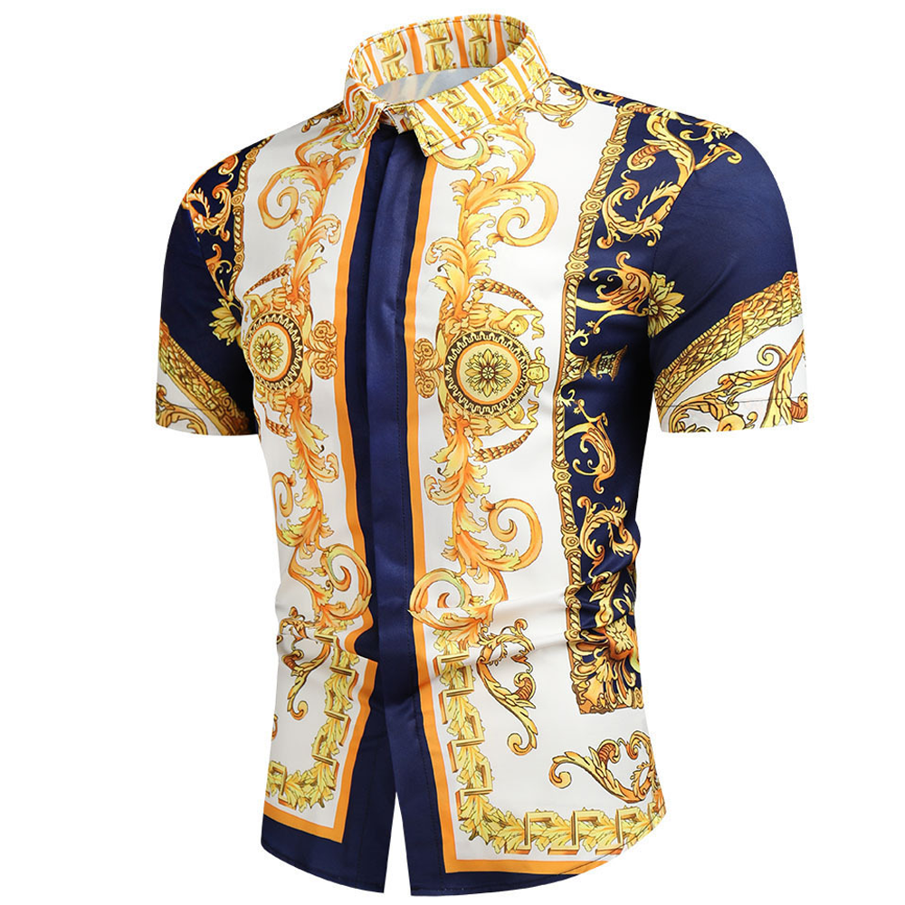 Men's Short Sleeve Printed Shirt