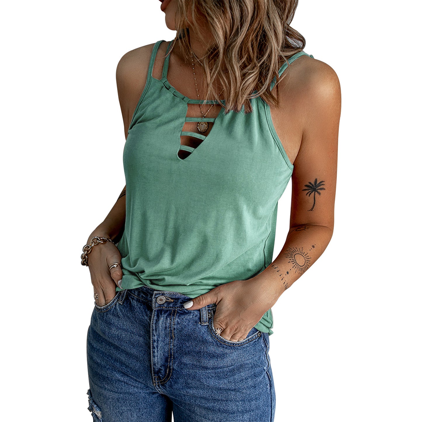 Ladies Summer Camisole T-Shirt