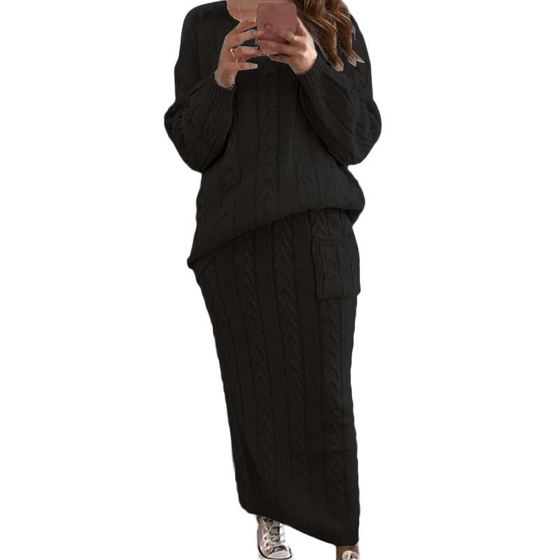 Women's Casual Knit Dress Set