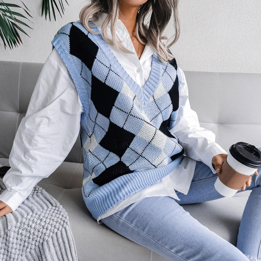 Casual Loose Sleeveless Sweater For Women