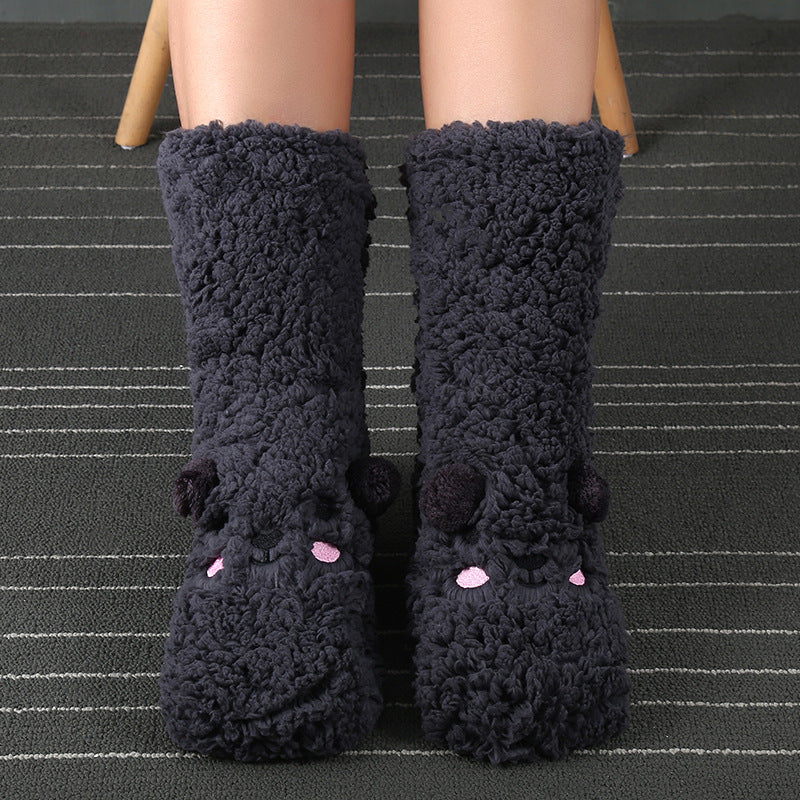 Sherpa Christmas Socks Women