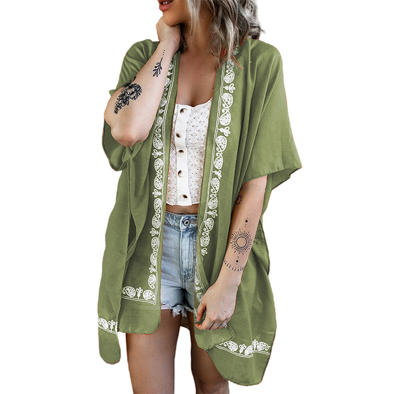 Women's Beach Loose Print Blouse