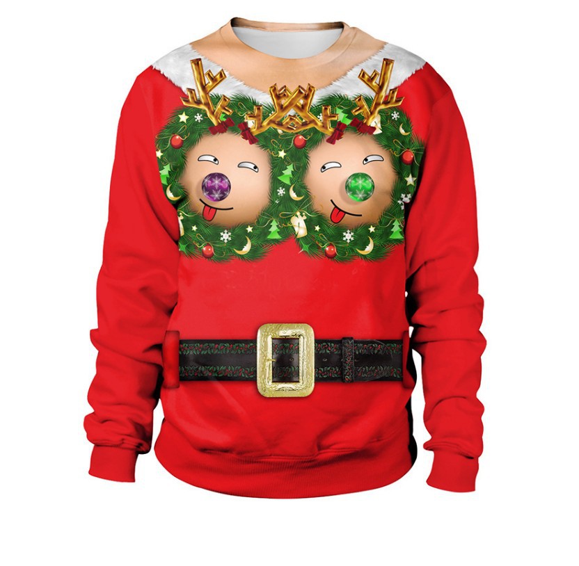 Unisex Christmas Print Hoodie