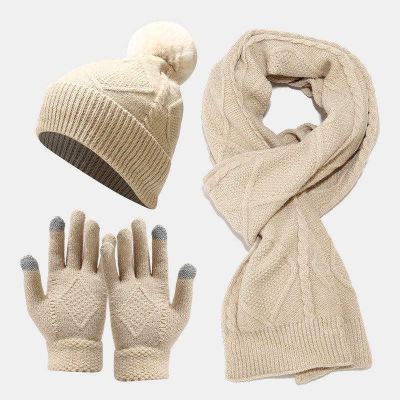 Unisex Winter Hat Scarf And Gloves