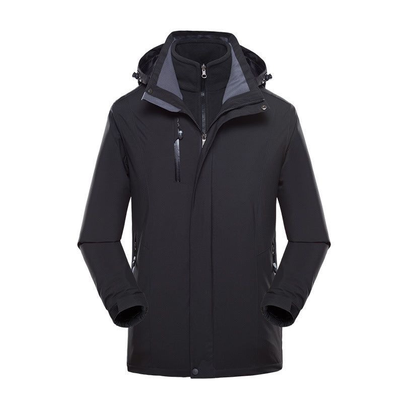 Unisex Three Piece Set Skiing Jackets Waterproof Jacket Outdoor