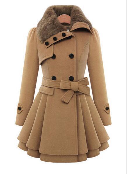 Women's Double Breasted Padded Coat