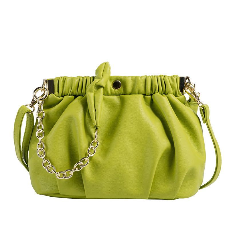 Woman Fold Cloud Oblique Hanging Bag Handbag
