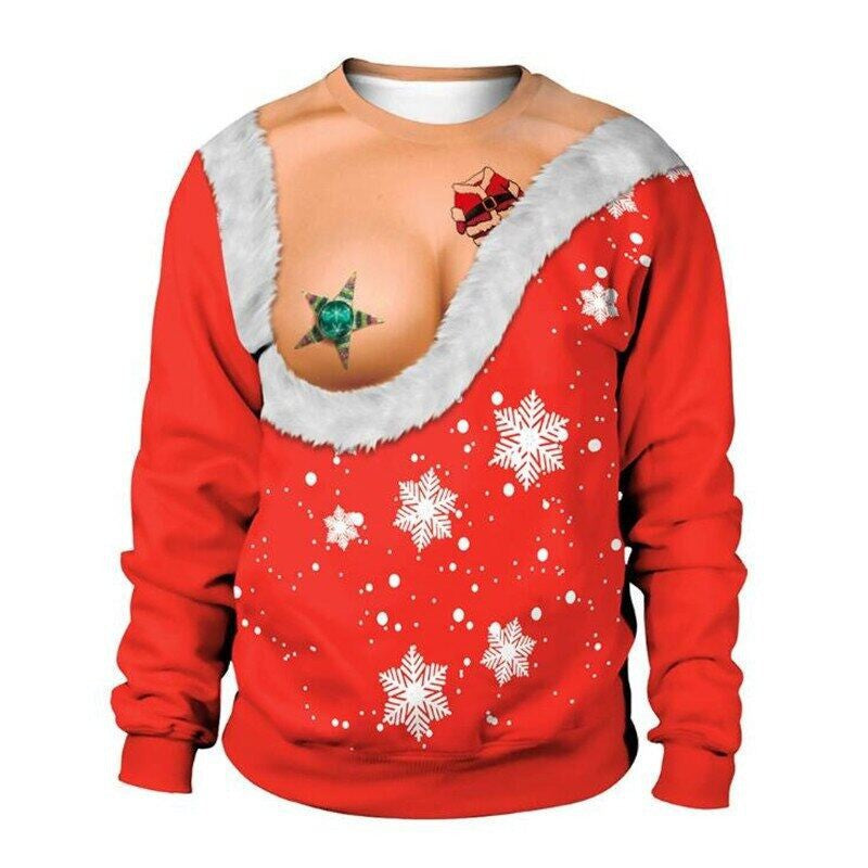 Unisex Christmas Print Hoodie