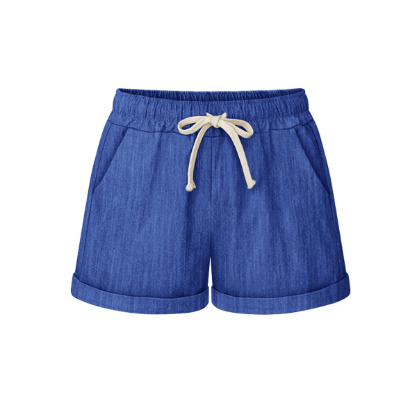 Women's Solid Color Casual Cotton Linen Shorts Pants