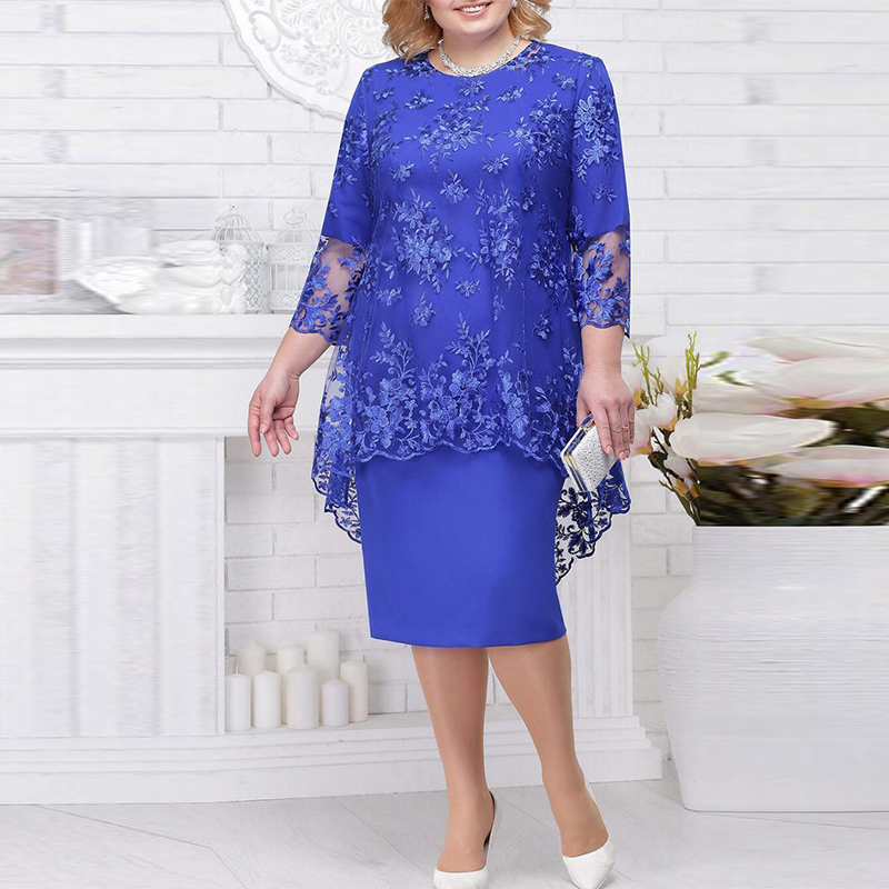 Dress Lace Embroidered Dress For Women