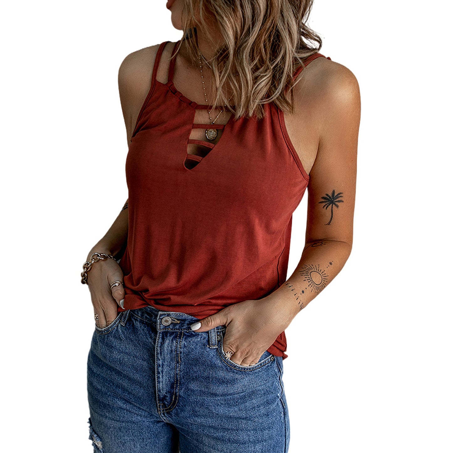 Ladies Summer Camisole T-Shirt