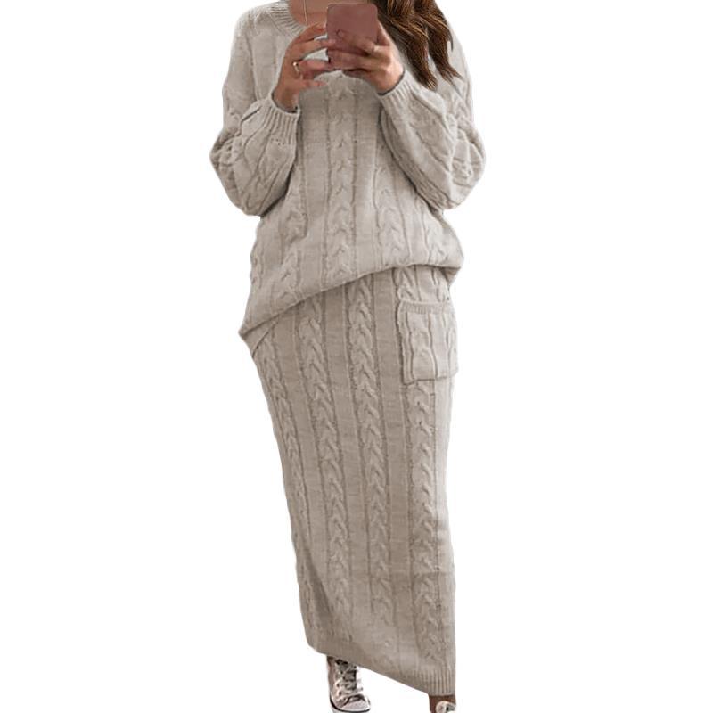 Women's Casual Knit Dress Set