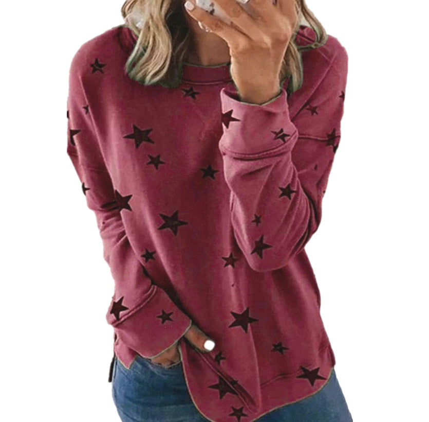 Women's Loose Plus Size Long Sleeve T-Shirt