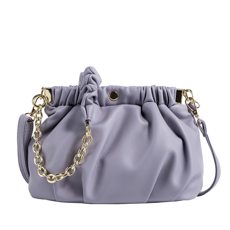 Woman Fold Cloud Oblique Hanging Bag Handbag