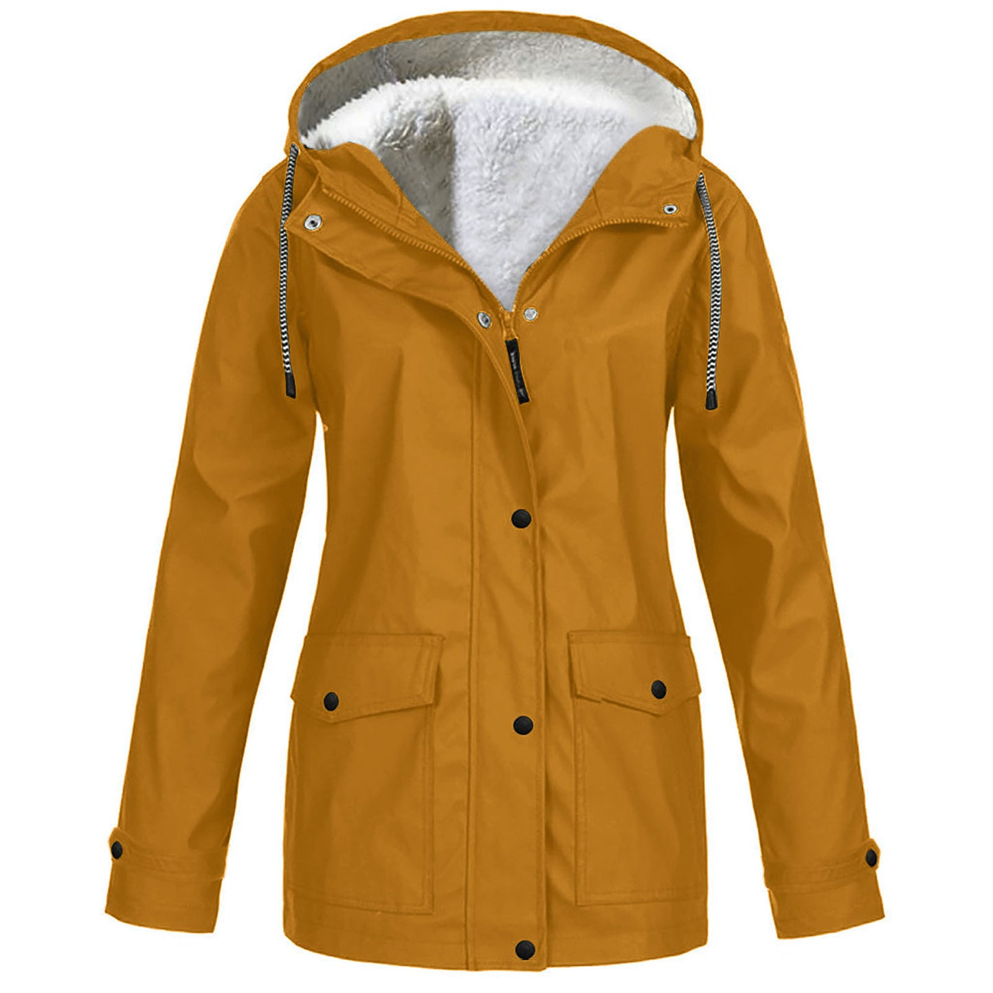 Plus Fleece Jacket Outdoor Climbing Suit Hooded Jacket For Women